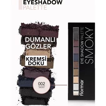 Flormar No:002 Krem Saten Far Paleti