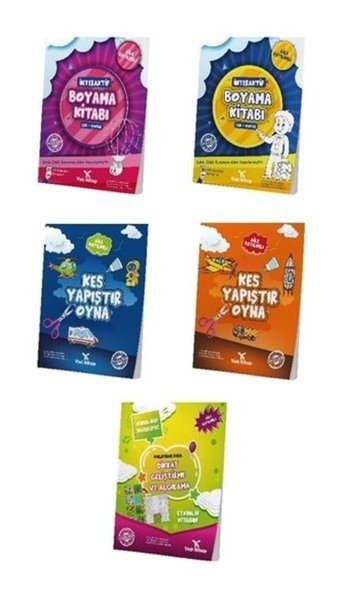 4-6 Yaş Okul Öncesi Etkinlik Seti - 5 Kitap Takım - Feyyaz Ulaş - Yeti Kitap