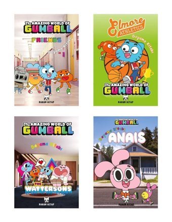 Rakun Kitap Gumball Boyama Kitabı 4'lü Set