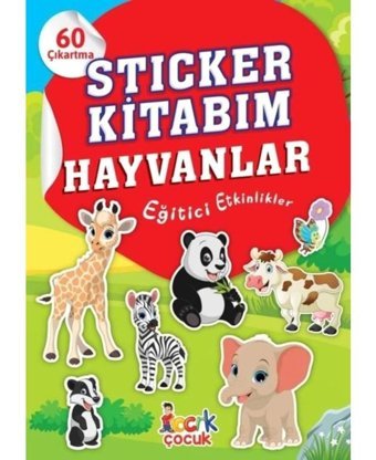 Sticker Kitabım - Hayvanlar - Eğitici Etkinlikler - 60 Çıkartma- Bıcırık Yayınları