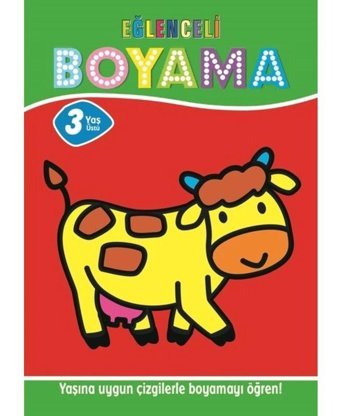 Eğlenceli Boyama - 3 Yaş Üstü 4'lü Pastel Boya Hediyeli- Parıltı Yayınları