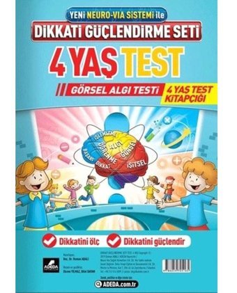 Yeni Neuro-Via Sistemi İle Dikkati Güçlendirme Seti 4 Yaş Test-Görsel Algı Testi - Osman Abalı - Adeda