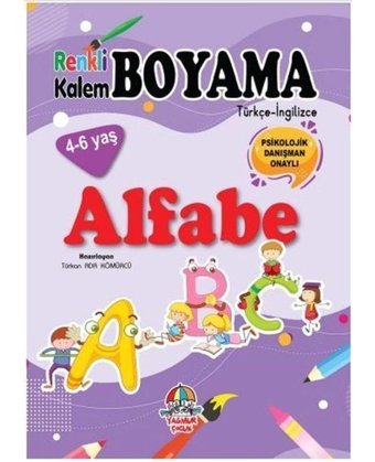 Alfabe - Renkli Kalem Boyama- Yağmur Çocuk