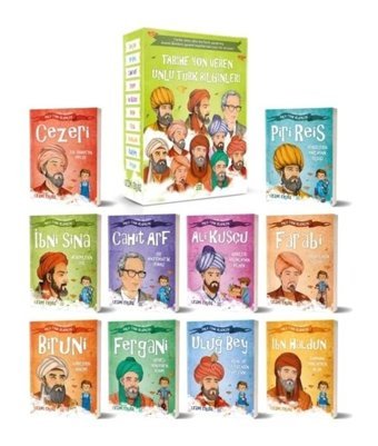 Tarihe Yön Veren Ünlü Türk Bilginleri Serisi Seti - 10 Kitap Takım - Kutulu - Cezmi Ersöz - Dokuz Yayınları