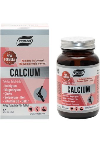 Phytodef Calcium Yetişkin Mineral 60 Adet