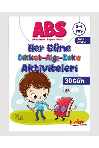 Pinokyo Yayınları Akademik Başarı Serisi Her Güne Dikkat Algı Zeka 30 Gün Etkinlik 3-4 Yaş