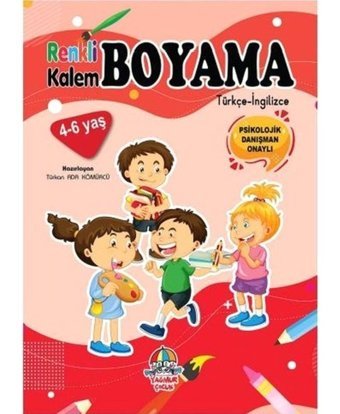 Çocuklar - Renkli Kalem Boyama- Yağmur Çocuk