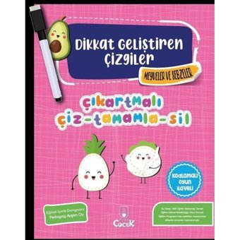Dikkat Geliştiren Çizgiler - Meyveler ve Sebzeler- Floki Çocuk