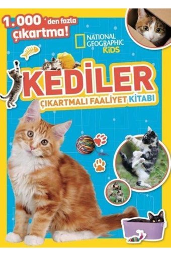Beta Kids Yayınları NG Kids Kediler Çıkartmalı Faaliyet Kitabı