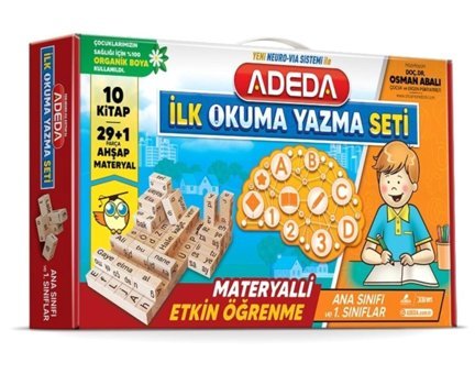 Adeda Yayınları Adeda Ilk Okuma Yazma Seti 10 Kitap 29+1 Materyal