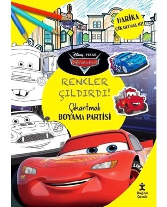 Disney Pixar Arabalar Renkler Çıldırdı! Çıkartmalı Boyama Partisi- Doğan Çocuk