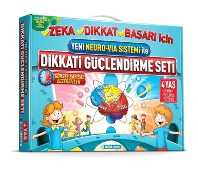 Adeda Yayınları Adeda Dikkati Güçlendirme Seti 4 Yaş + Yazmayı Güçlendirme Seti