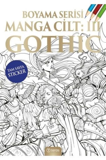 Teras Kitap Manga Boyama Cilt Iıı: Gothic