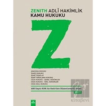 Zenith Adli Hakimlik Kamu Hukuku- Dora Yayıncılık
