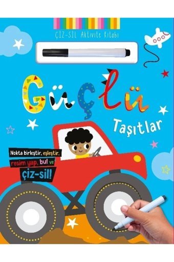 İndigo Çocuk Okul Öncesi Güçlü Taşıtlar - Çiz - Sil Aktivite Kitabı 14 sayfa