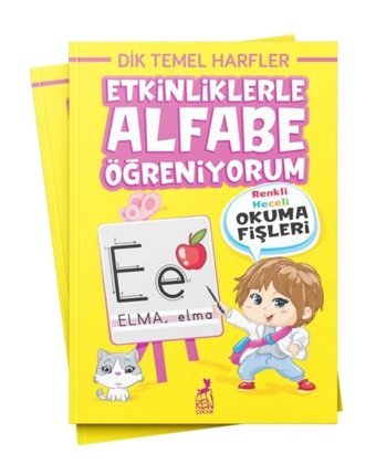 Ren Kitap Etkinliklerle Alfabe Öğreniyorum - Renkli Heceli Okuma Fişleri