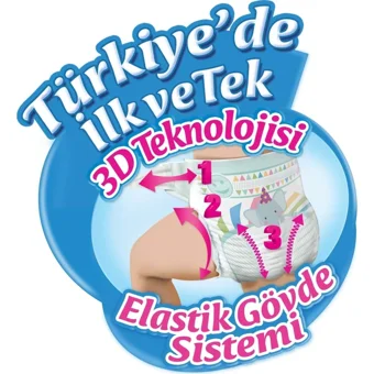 Molfix Maxi 4 Numara Göbek Oyuntulu Bantlı Bebek Bezi 300 Adet