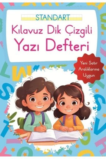 Parıltı Yayınları Kılavuz Dik Çizgili Yazı Defteri Küçük Boy Mavi