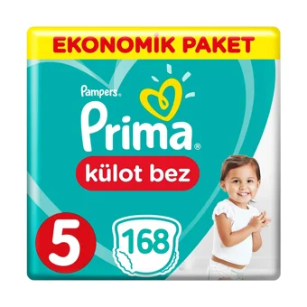 Prima Ekonomik Paket 5 Numara Külot Bebek Bezi 4x42 Adet