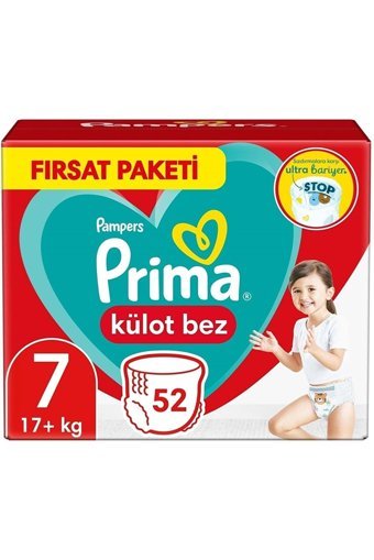 Prima XXL 7 Numara Külot Bebek Bezi 156 Adet