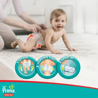 Prima Fırsat Paketi 6 Numara Külot Bebek Bezi 45 Adet