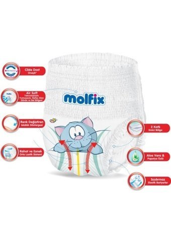 Molfix Süper Yumuşak 6 Numara Külot Bebek Bezi 344 Adet