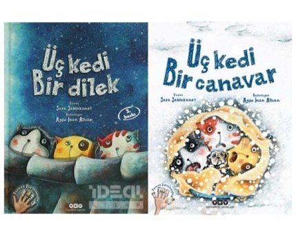 Yapı Kredi Yayınları Üç Kedi Bir Canavar +üç Kedi Bir Dilek 2 Kitap Bir Arada
