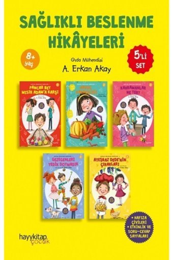 hayykitap Sağlıklı Beslenme Hikayeleri (5 Kitap Takım) - A. Erkan Akay 9786257909822