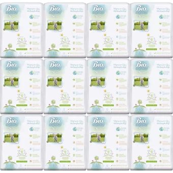 Sleepy Bio Natural 7 + Numara Organik Cırtlı Bebek Bezi 12x14 Adet