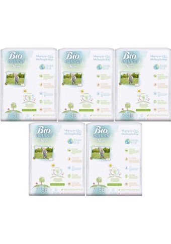 Sleepy Bio Natural 7 Numara Organik Göbek Oyuntulu Cırtlı Bebek Bezi 280 Adet