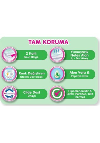 Molfix Maxi Plus 4 Numara Cırtlı Bebek Bezi 104 Adet