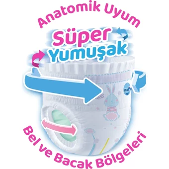 Molfix Süper Yumuşak 4 Numara Külot Bebek Bezi 152 Adet