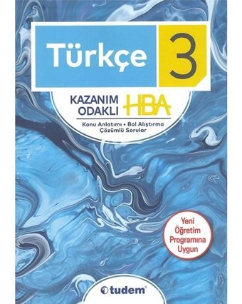 3.Sınıf Türkçe Kazanım Odaklı Hepsi Bir Arada-Yeni Öğretim Programına Uygun- Tudem Yayınları