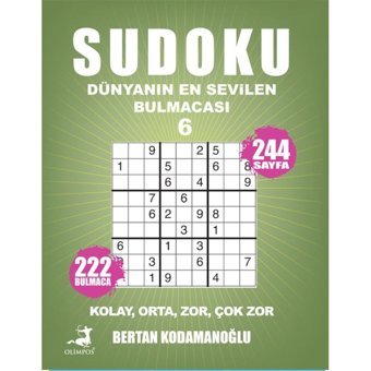 Sudoku Dünyanın En Sevilen Bulmacası 6 - Celal Kodamanoğlu - Olimpos Yayınları