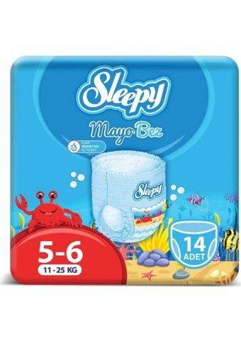 Sleepy Xlarge 5-6 Numara Mayo Bebek Bezi 14 Adet