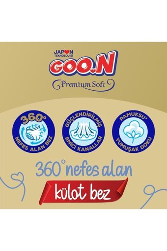 Goon Premium Soft 7 Numara Külot Bebek Bezi 40 Adet