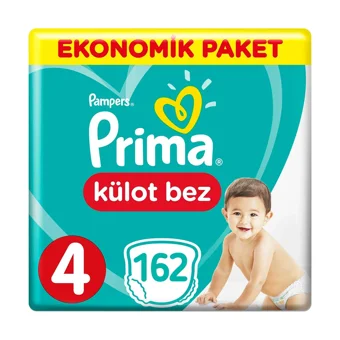 Prima Ekonomik Paket 4 Numara Külot Bebek Bezi 3x54 Adet