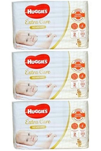 Huggies Extra Care Yenidoğan 1 Numara Cırtlı Bebek Bezi 105 Adet