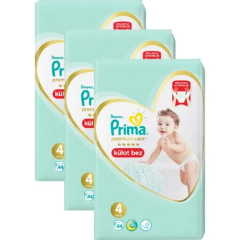 Prima Premium Care 4 Numara Külot Bebek Bezi 132 Adet