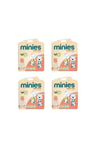 Minies Extra Large 6 Numara Bantlı Bebek Bezi 4x28 Adet