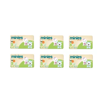 Minies Midi 3 Numara Bantlı Bebek Bezi 6x50 Adet