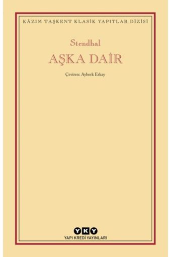 Yapı Kredi Yayınları Aşka Dair Stendhal