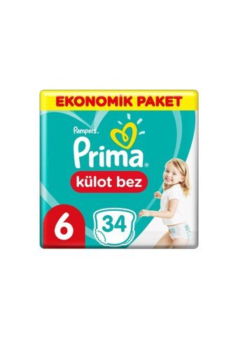 Prima Extra Large 6 Numara Külot Bebek Bezi 3x34 Adet