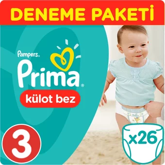 Prima Midi 3 Numara Külot Bebek Bezi 26 Adet