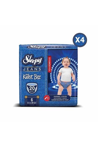 Sleepy Xlarge Jumbo 6 Numara Külot Bebek Bezi 80 Adet