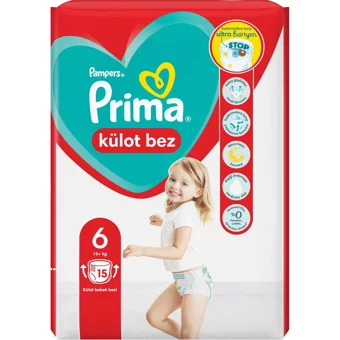 Prima 6 Numara Külot Bebek Bezi