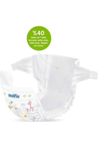 Molfix Pure & Soft 5 Numara Cırtlı Bebek Bezi 198 Adet