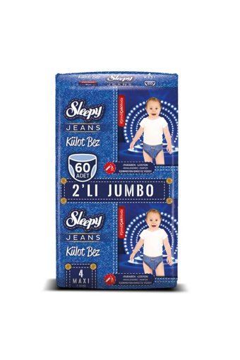 Sleepy Maxi 4 Numara Külot Bebek Bezi 60 Adet