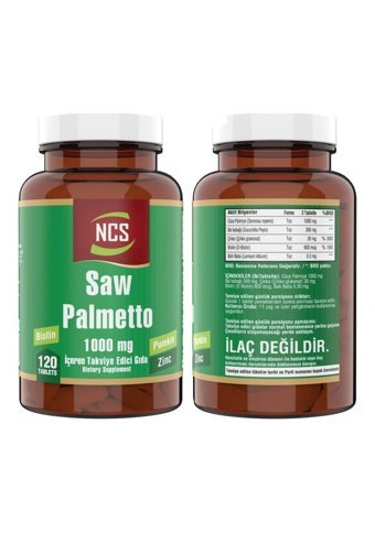 Ncs Saw Palmetto Cüce Palmiye Yetişkin 120 Adet + Ncs Vitamin D3 K2 Damla