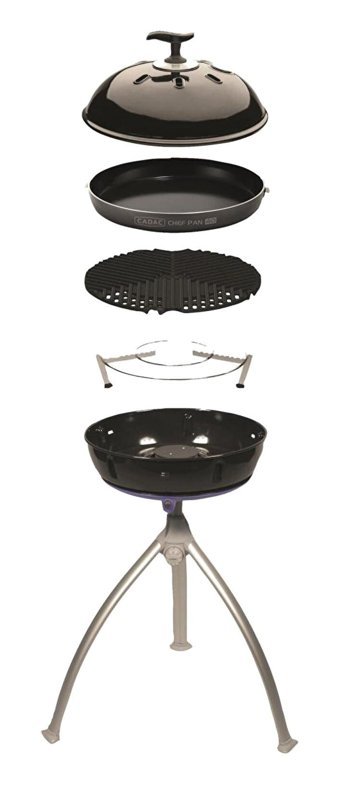 Cadac Grillo Chef 40 Kömürlü Katlanır Dumansız Kapaklı Yuvarlak Sabit Ayaklı Barbekü